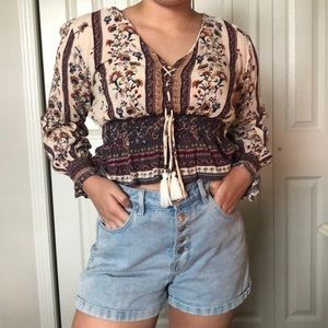 flowy crop-top